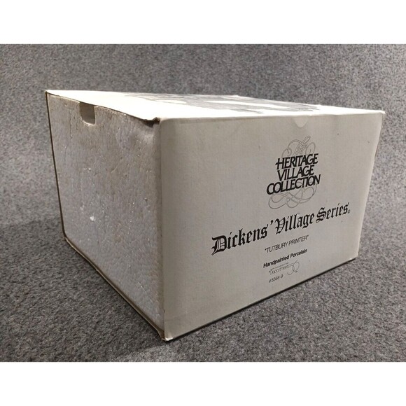 Dept 56 Dickens Village Turbury Printer 5586-9 Retired w/Box & Sleeve - Picture 14 of 15